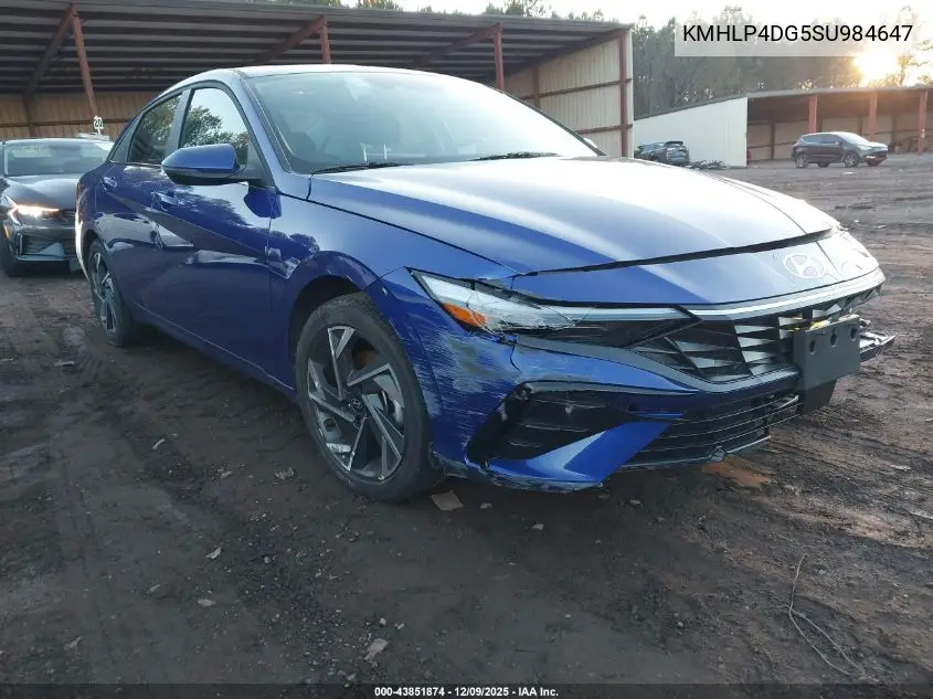 KMHLP4DG5SU984647 2025 Hyundai Elantra Limited