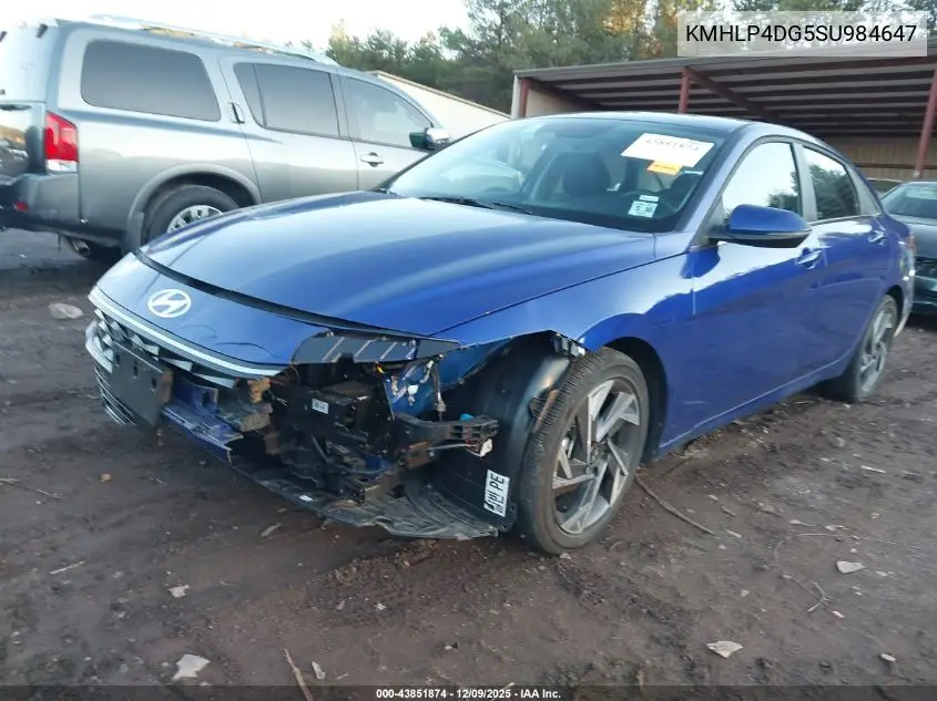 KMHLP4DG5SU984647 2025 Hyundai Elantra Limited