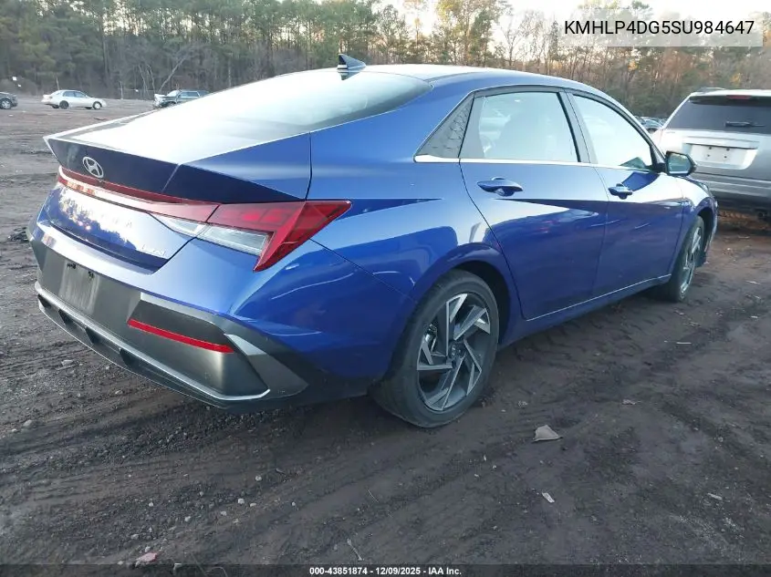 KMHLP4DG5SU984647 2025 Hyundai Elantra Limited