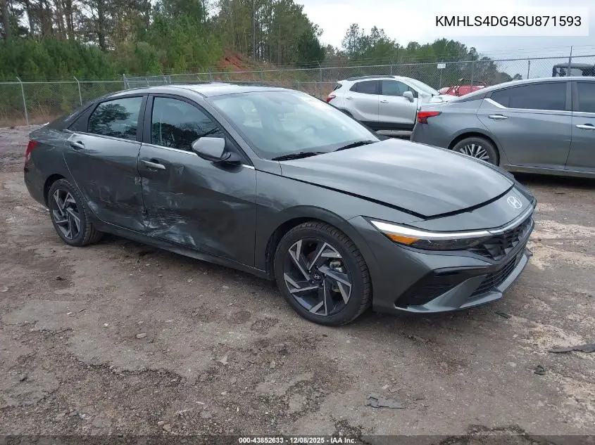 KMHLS4DG4SU871593 2025 Hyundai Elantra Sel Convenience