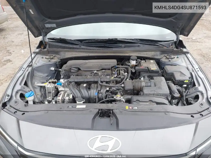 KMHLS4DG4SU871593 2025 Hyundai Elantra Sel Convenience