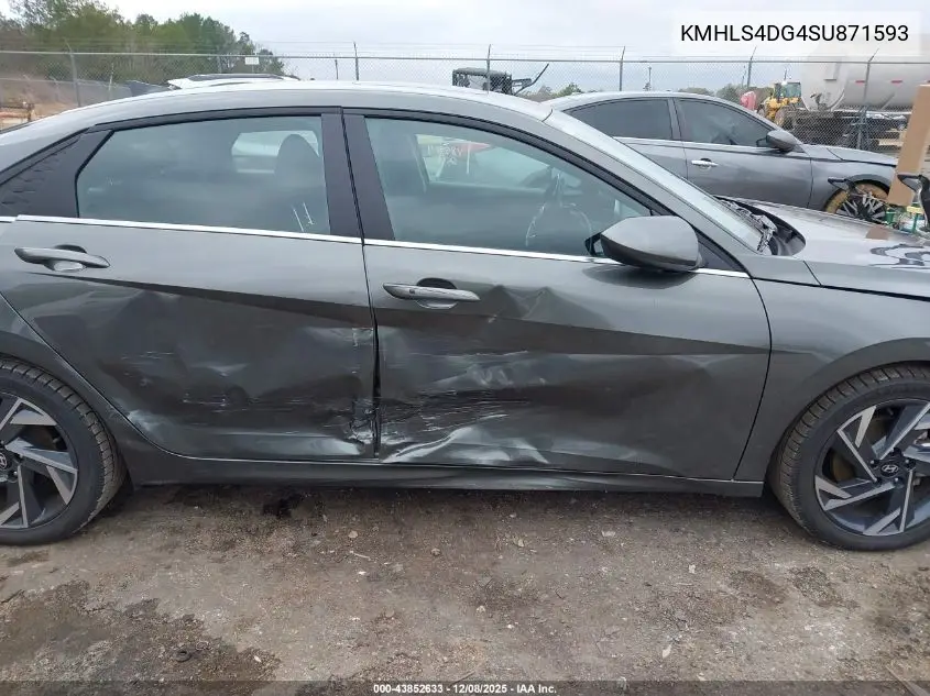 KMHLS4DG4SU871593 2025 Hyundai Elantra Sel Convenience
