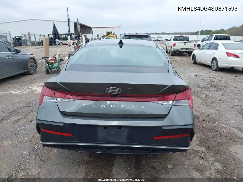 KMHLS4DG4SU871593 2025 Hyundai Elantra Sel Convenience