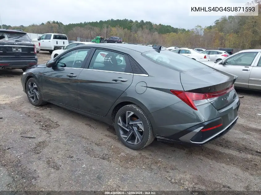 KMHLS4DG4SU871593 2025 Hyundai Elantra Sel Convenience