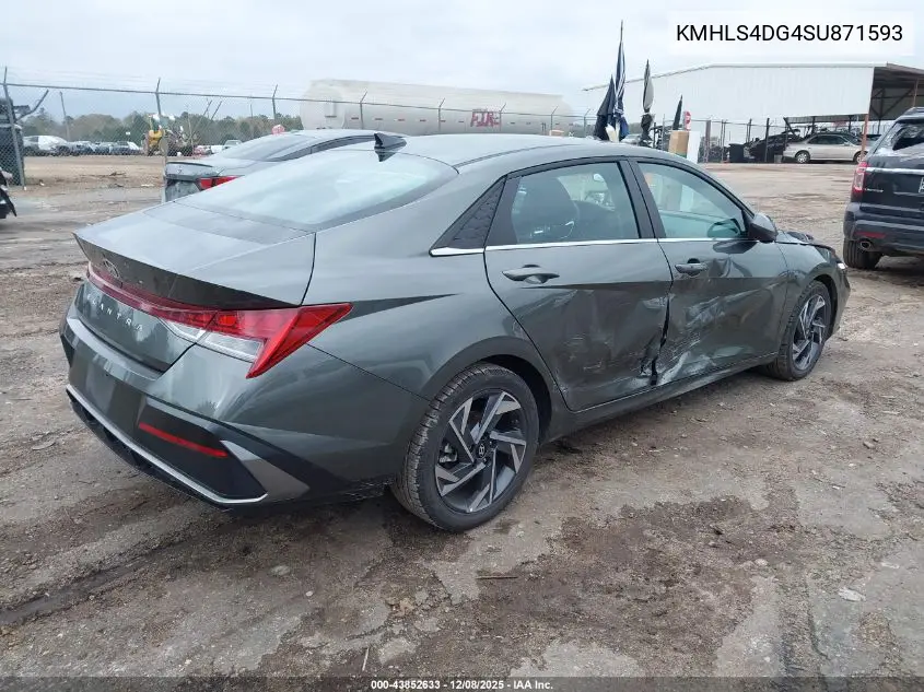 KMHLS4DG4SU871593 2025 Hyundai Elantra Sel Convenience
