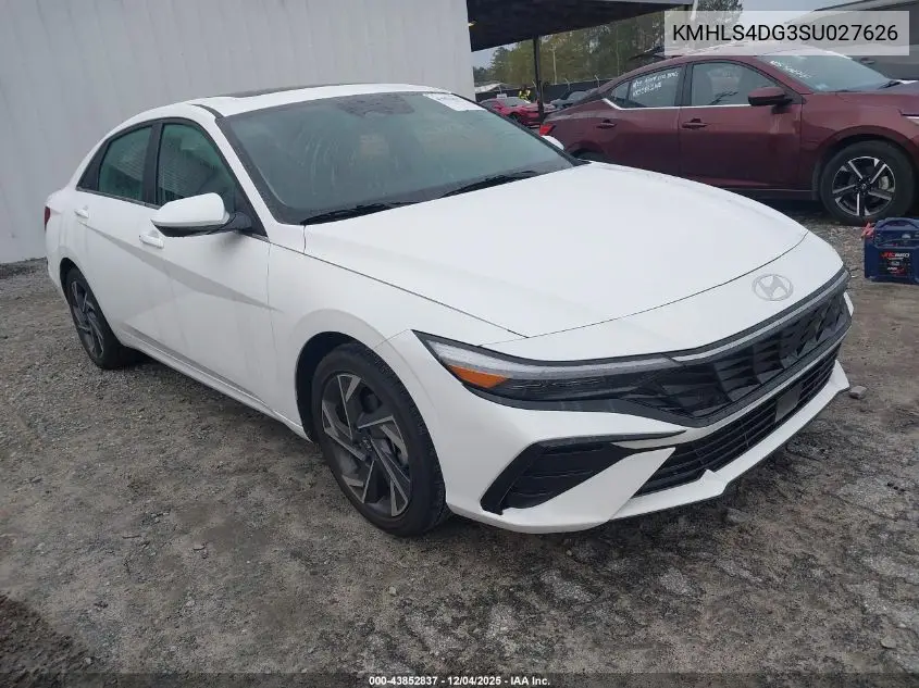KMHLS4DG3SU027626 2025 Hyundai Elantra Sel Convenience