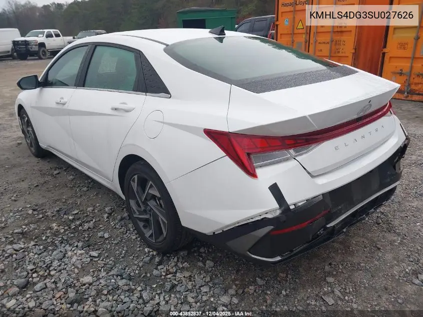 KMHLS4DG3SU027626 2025 Hyundai Elantra Sel Convenience