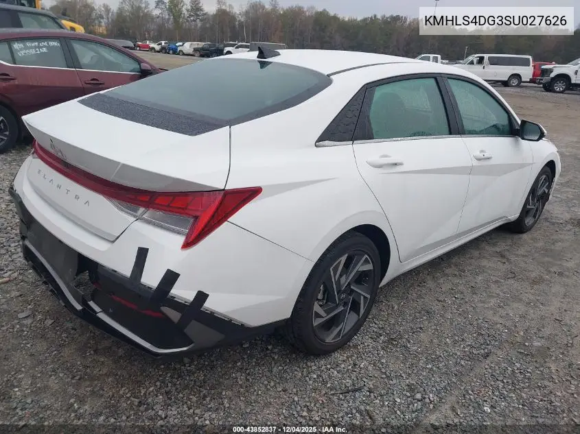 KMHLS4DG3SU027626 2025 Hyundai Elantra Sel Convenience