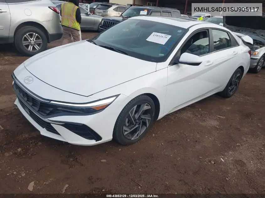KMHLS4DG1SU905117 2025 Hyundai Elantra Sel Convenience