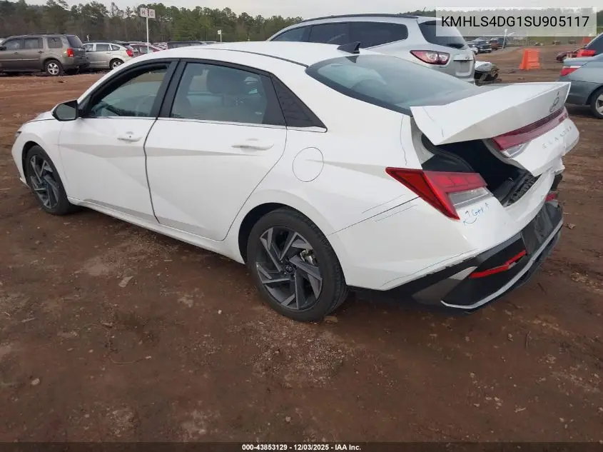 KMHLS4DG1SU905117 2025 Hyundai Elantra Sel Convenience