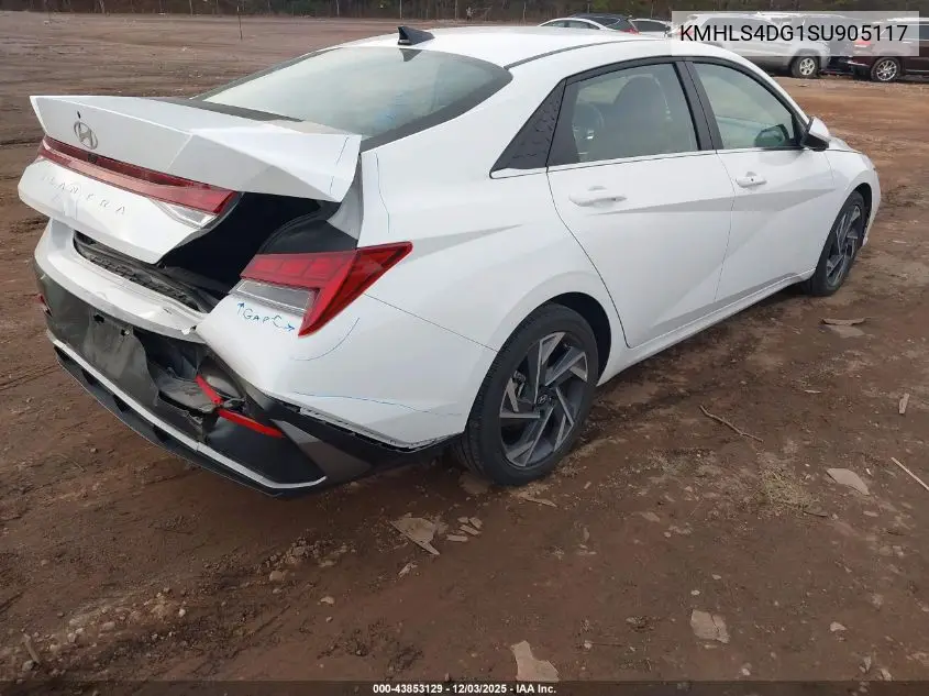KMHLS4DG1SU905117 2025 Hyundai Elantra Sel Convenience