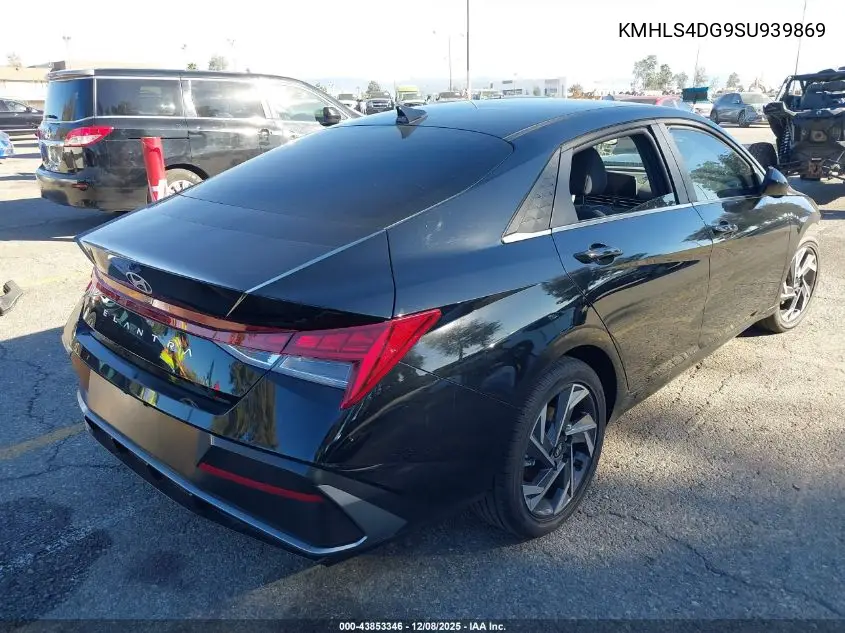 KMHLS4DG9SU939869 2025 Hyundai Elantra Sel Convenience