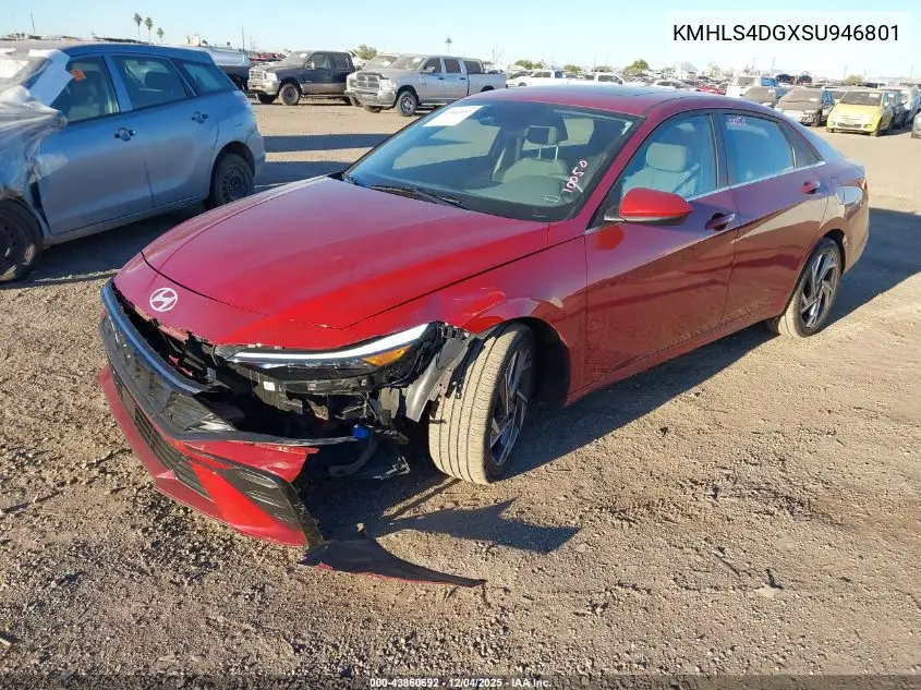 KMHLS4DGXSU946801 2025 Hyundai Elantra Sel Convenience