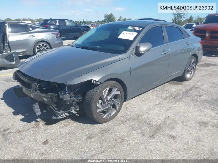 KMHLS4DG0SU923902 2025 Hyundai Elantra Sel Convenience