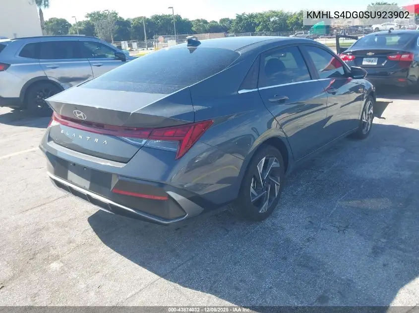 KMHLS4DG0SU923902 2025 Hyundai Elantra Sel Convenience