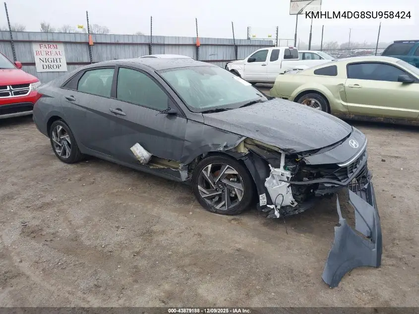 KMHLM4DG8SU958424 2025 Hyundai Elantra Sel Sport