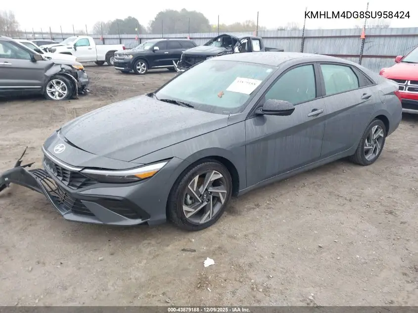KMHLM4DG8SU958424 2025 Hyundai Elantra Sel Sport