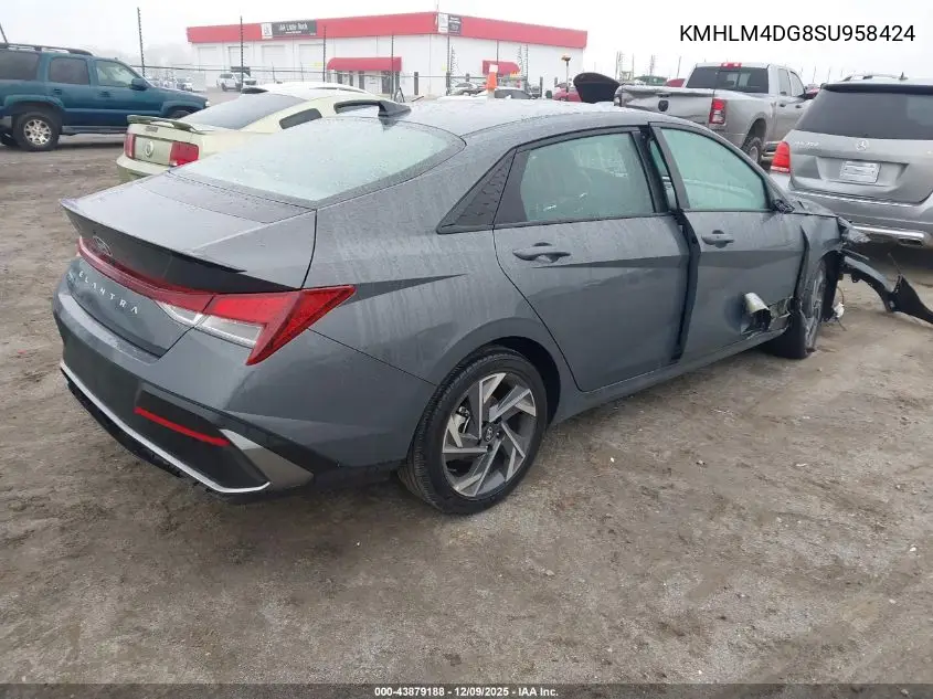 KMHLM4DG8SU958424 2025 Hyundai Elantra Sel Sport