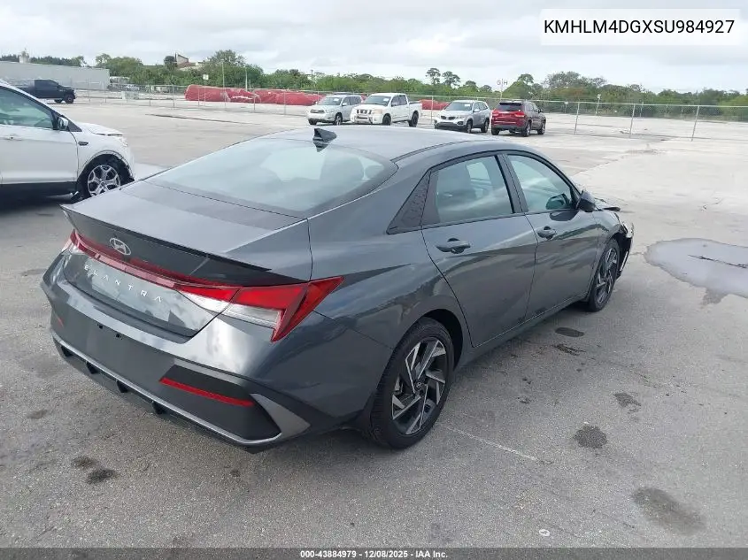 KMHLM4DGXSU984927 2025 Hyundai Elantra Sel Sport
