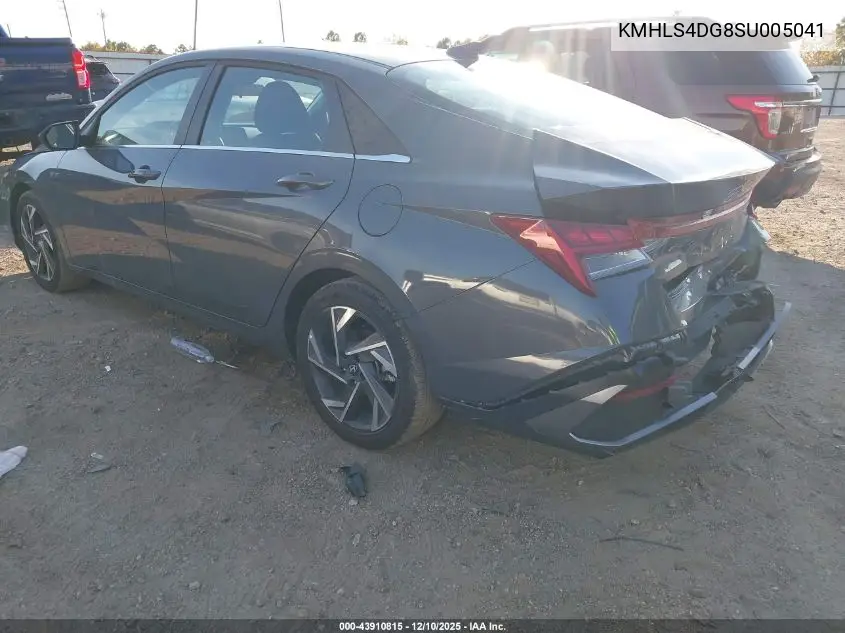 KMHLS4DG8SU005041 2025 Hyundai Elantra Sel Convenience