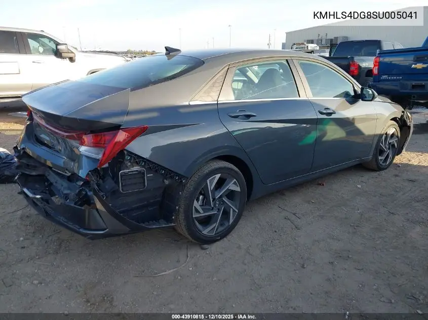 KMHLS4DG8SU005041 2025 Hyundai Elantra Sel Convenience