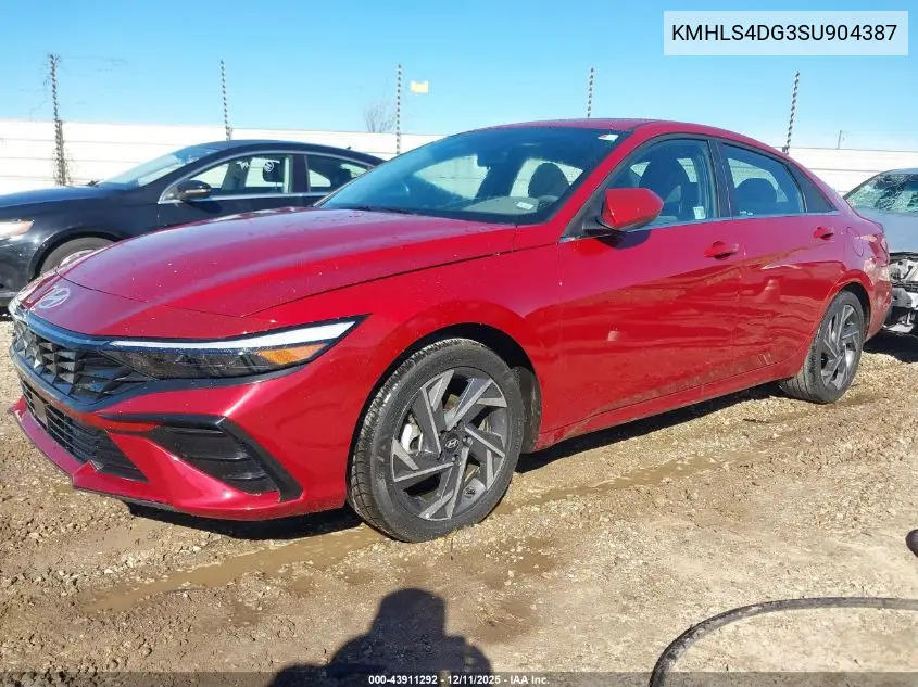 KMHLS4DG3SU904387 2025 Hyundai Elantra Sel Convenience