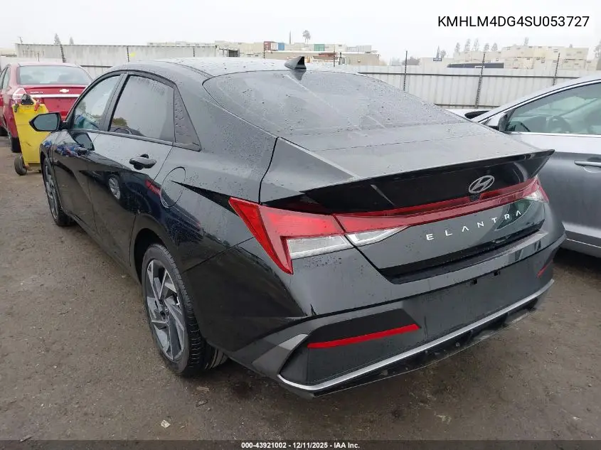 KMHLM4DG4SU053727 2025 Hyundai Elantra Sel Sport