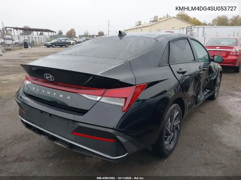 KMHLM4DG4SU053727 2025 Hyundai Elantra Sel Sport