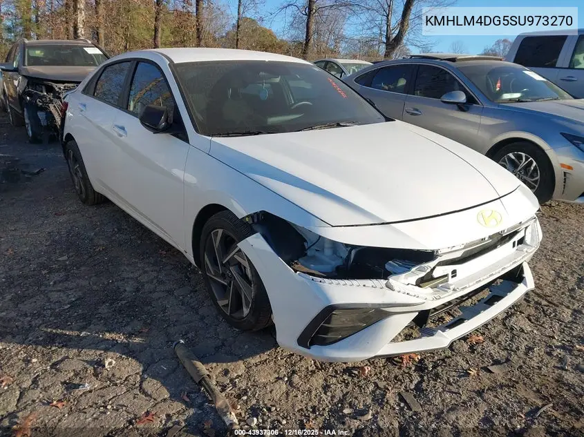 KMHLM4DG5SU973270 2025 Hyundai Elantra Sel Sport
