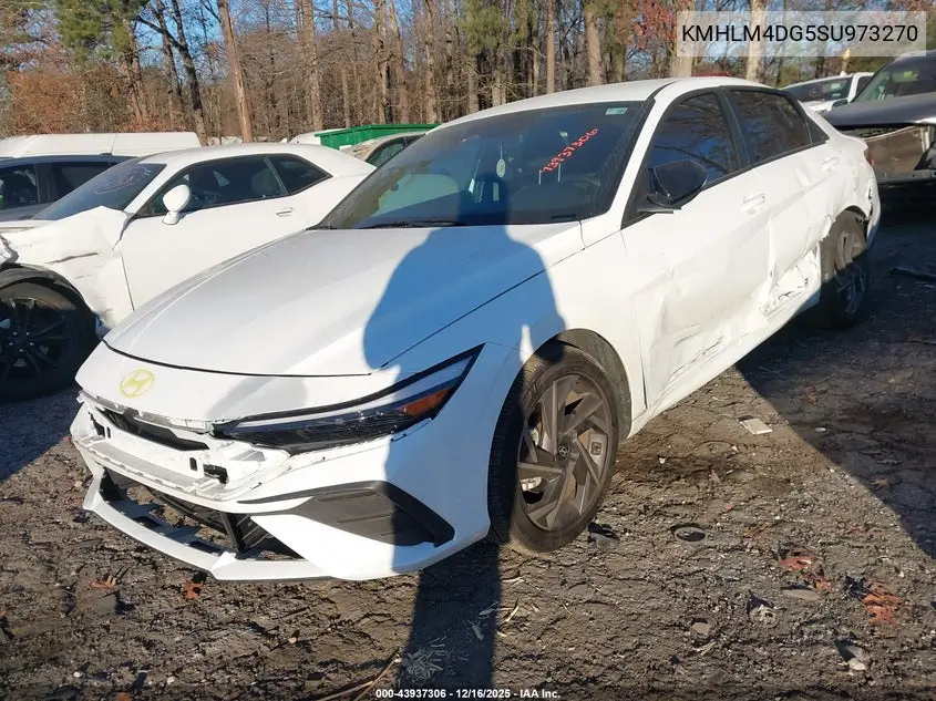 KMHLM4DG5SU973270 2025 Hyundai Elantra Sel Sport