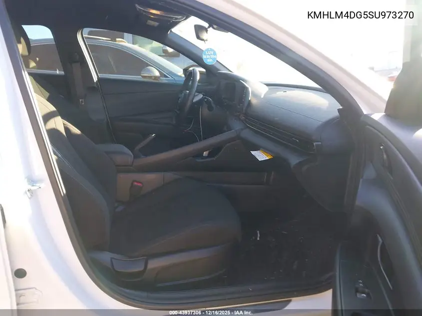 KMHLM4DG5SU973270 2025 Hyundai Elantra Sel Sport