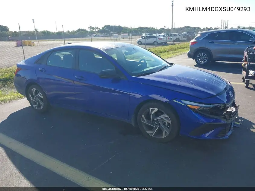 KMHLM4DGXSU049293 2025 Hyundai Elantra Sel Sport