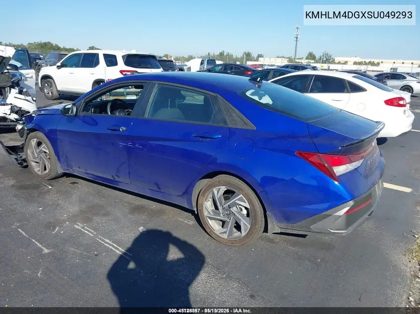 KMHLM4DGXSU049293 2025 Hyundai Elantra Sel Sport