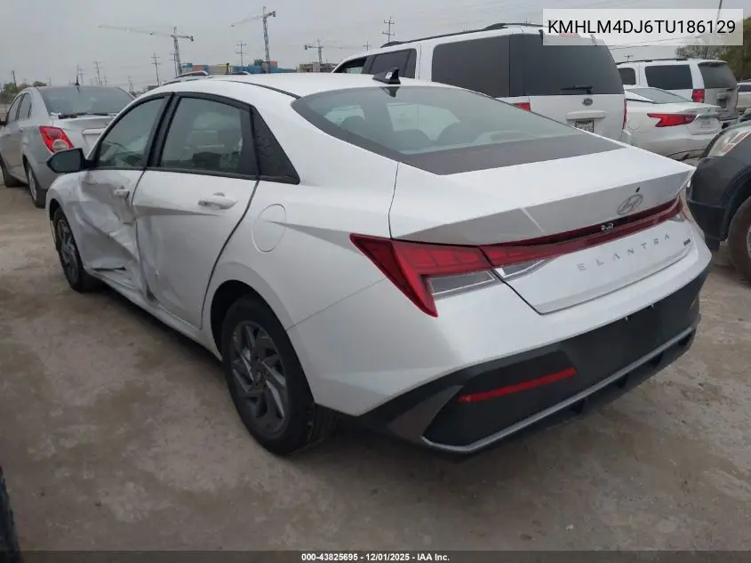 KMHLM4DJ6TU186129 2026 Hyundai Elantra Hybrid Blue