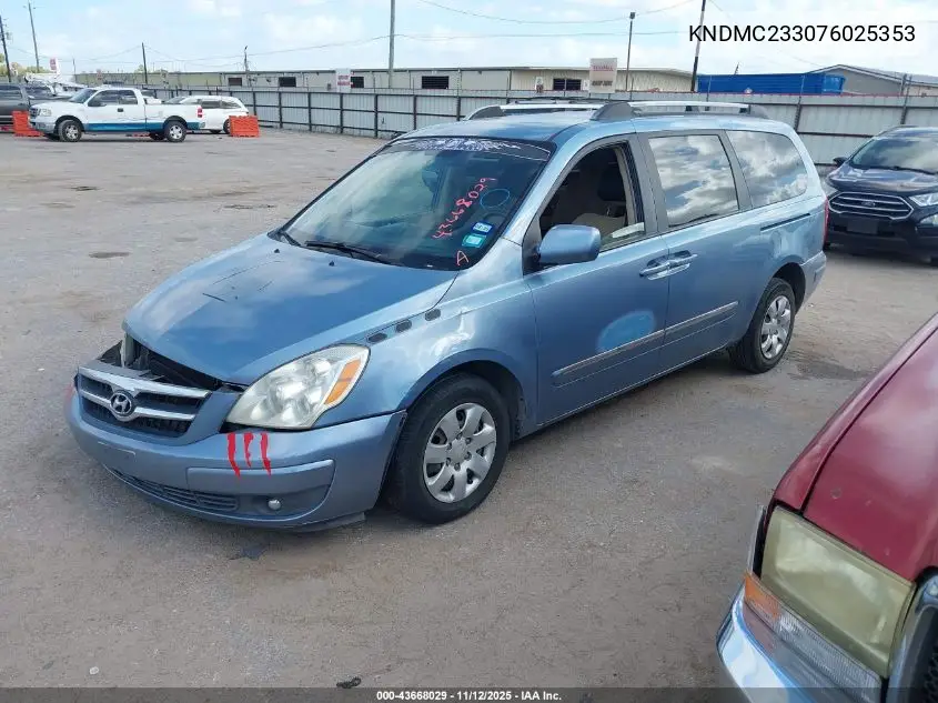KNDMC233076025353 2007 Hyundai Entourage Gls/Limited/Se