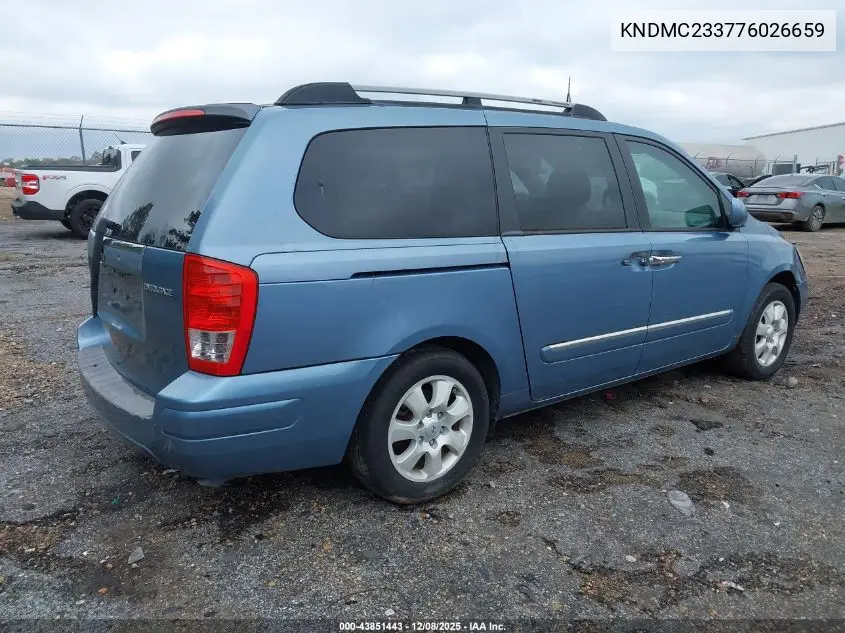 KNDMC233776026659 2007 Hyundai Entourage Gls/Limited/Se