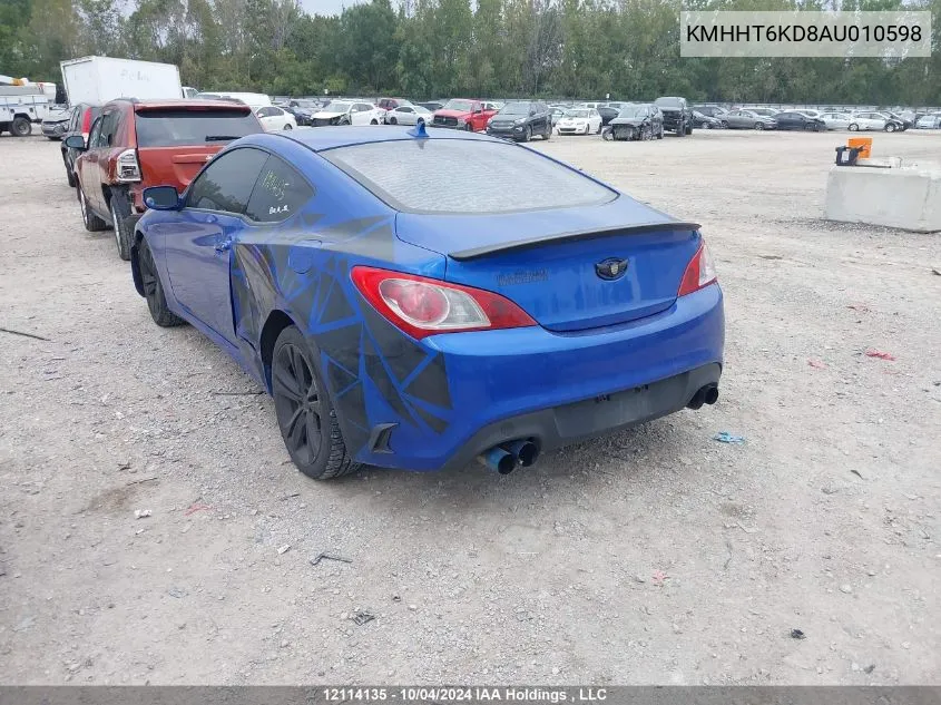 KMHHT6KD8AU010598 2010 Hyundai Genesis Coupe 2.0T