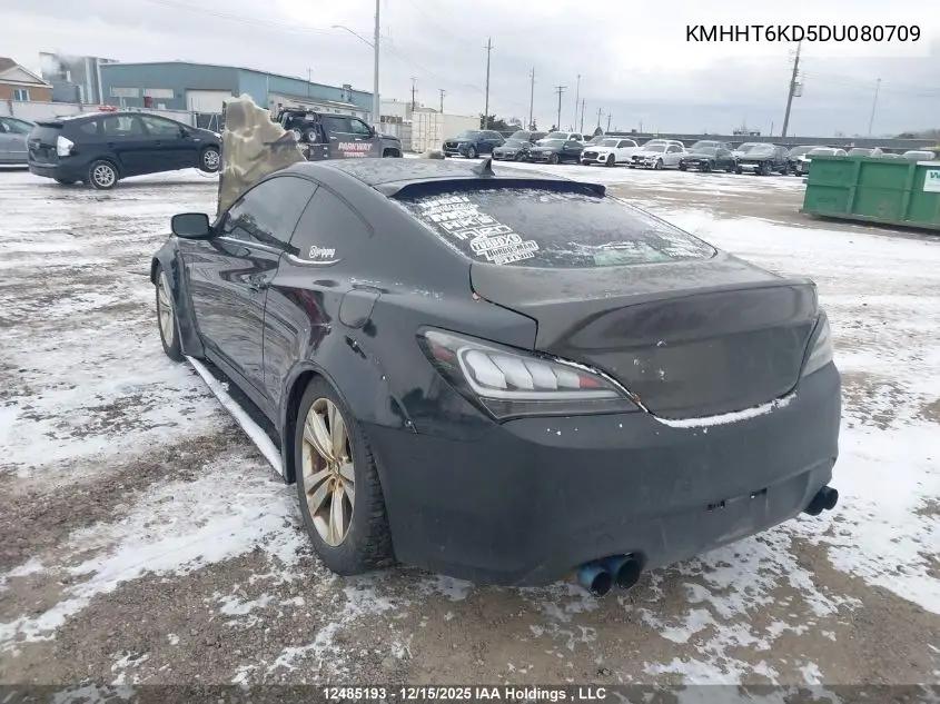 KMHHT6KD5DU080709 2013 Hyundai Genesis Coupe 2.0T