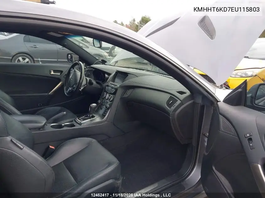 KMHHT6KD7EU115803 2014 Hyundai Genesis Coupe 2.0T