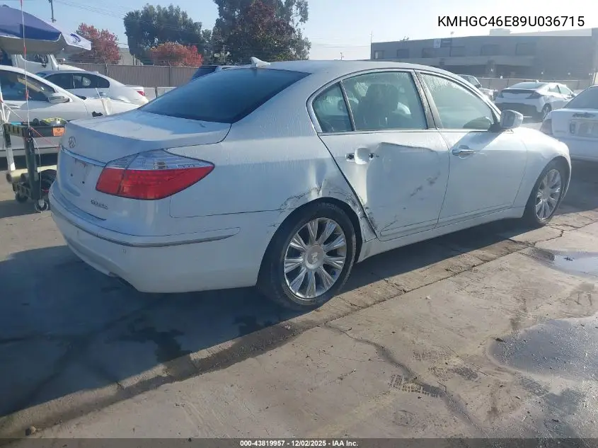KMHGC46E89U036715 2009 Hyundai Genesis 3.8