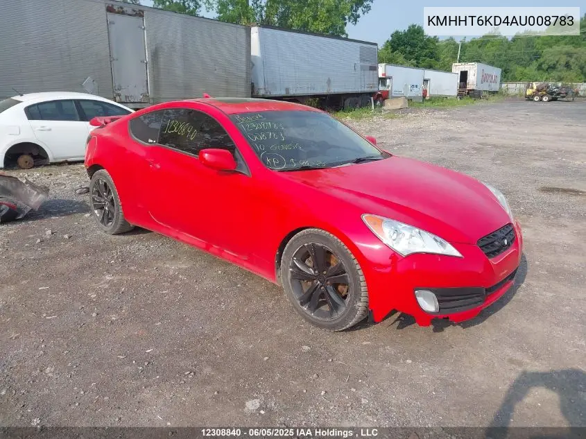 KMHHT6KD4AU008783 2010 Hyundai Genesis 2.0T Premium