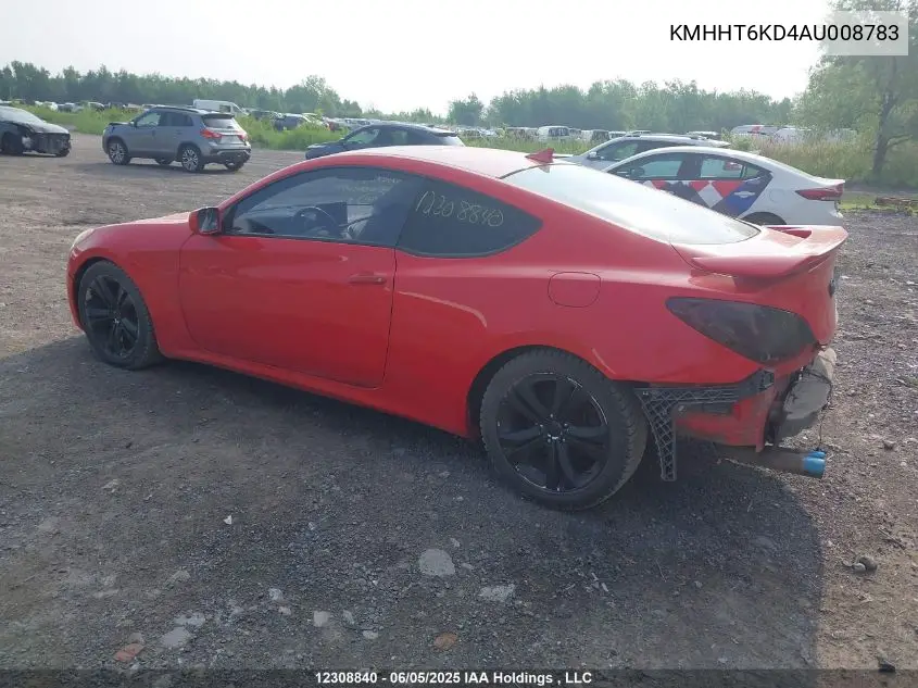 KMHHT6KD4AU008783 2010 Hyundai Genesis 2.0T Premium