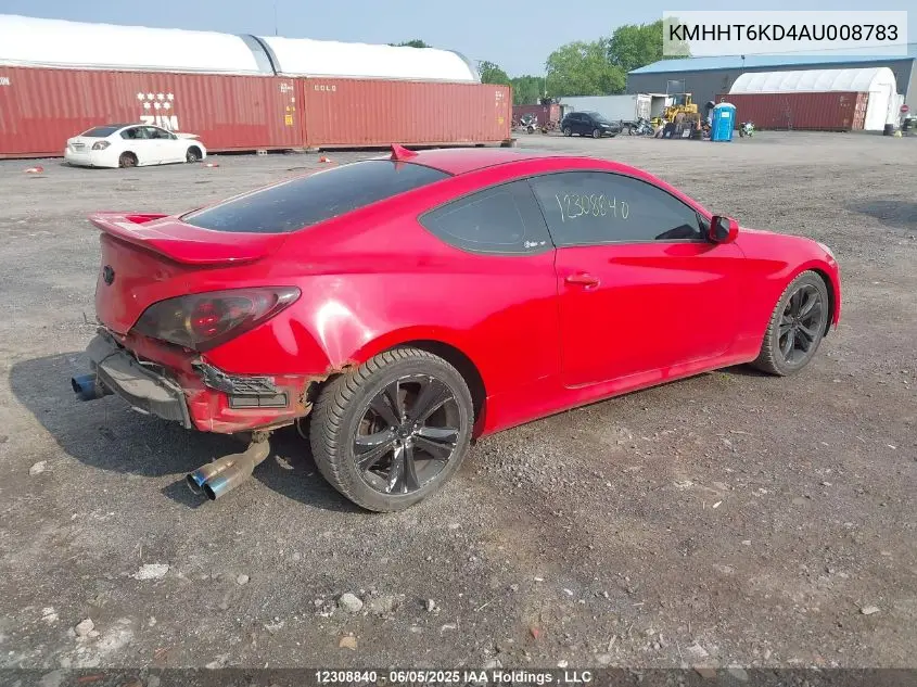 KMHHT6KD4AU008783 2010 Hyundai Genesis 2.0T Premium