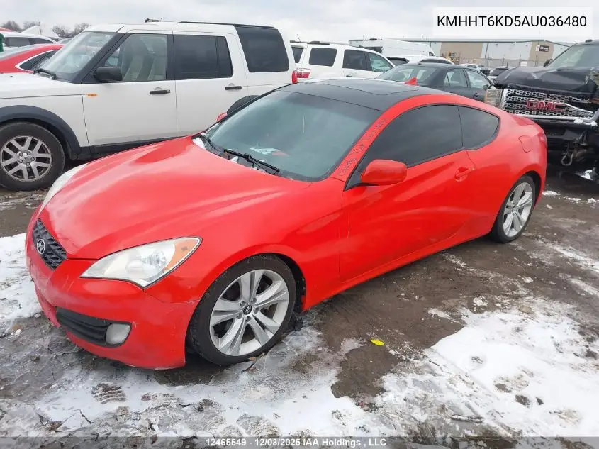 KMHHT6KD5AU036480 2010 Hyundai Genesis 2.0T Premium
