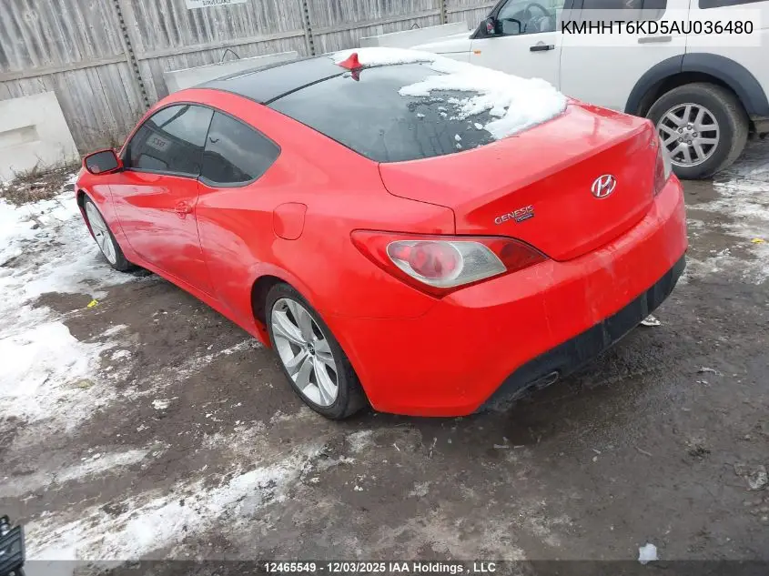 KMHHT6KD5AU036480 2010 Hyundai Genesis 2.0T Premium