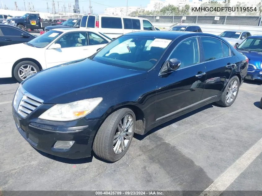 2011 Hyundai Genesis 4.6 VIN: KMHGC4DF7BU119554 Lot: 40425789