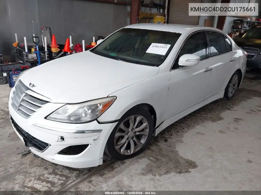 KMHGC4DD2CU175661 2012 Hyundai Genesis 3.8
