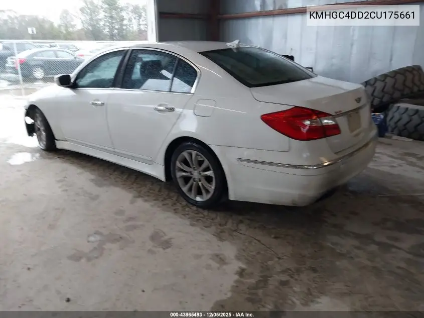 KMHGC4DD2CU175661 2012 Hyundai Genesis 3.8