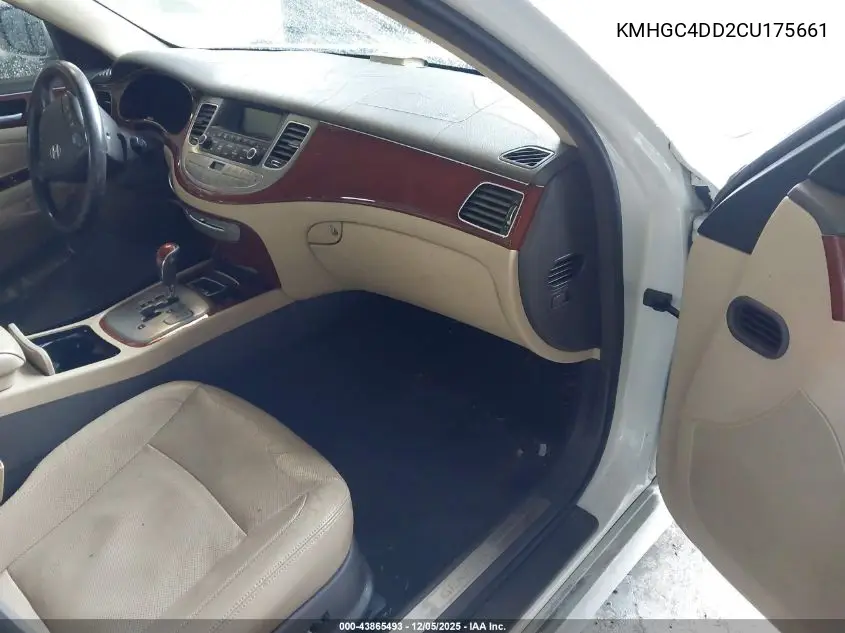 KMHGC4DD2CU175661 2012 Hyundai Genesis 3.8