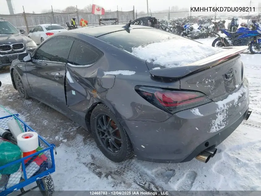 KMHHT6KD7DU098211 2013 Hyundai Genesis 2.0T Premium